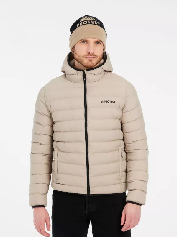 PRTBASSO outdoor pufferjacket BambooBeige